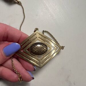 Gold Geometric hand chain